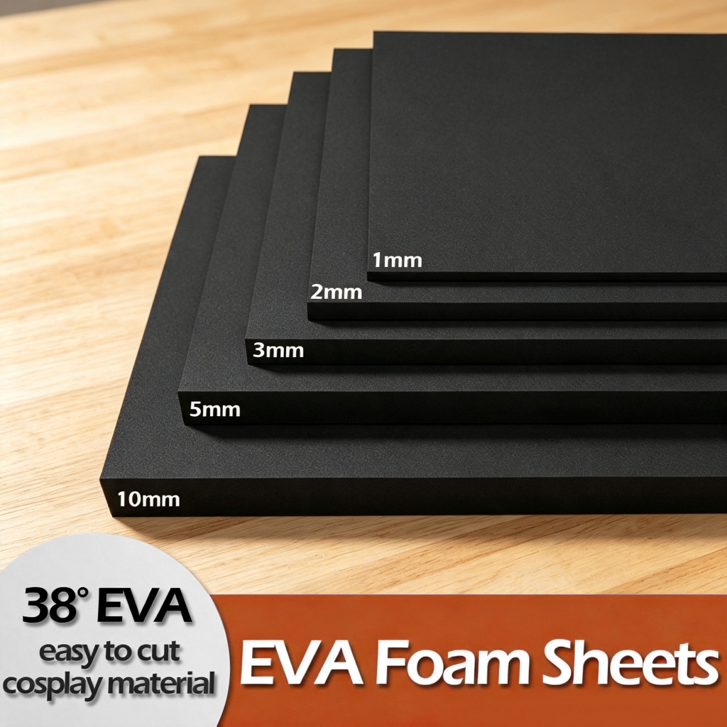 EVA โฟมแผ่นคอสเพลย์ ทําเอง หัตถกรรม 1ม * 0.35ม 1 2 3 5 10มม เด็กทําด้วยมือรุ่นทําโฟม