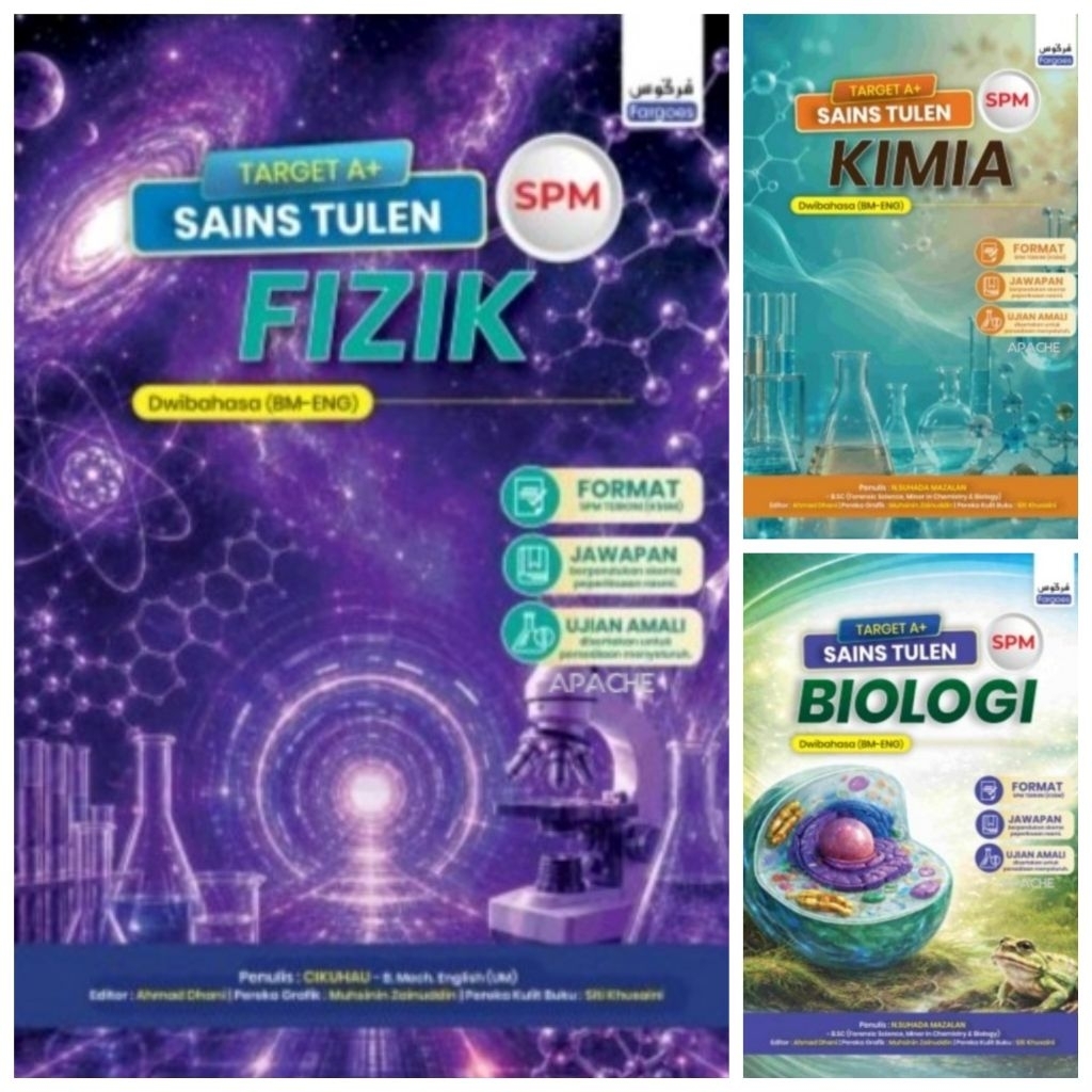 Target A+ Sains Tulen SPM: Fizik | คิเมีย | Biologi [Frgoes]