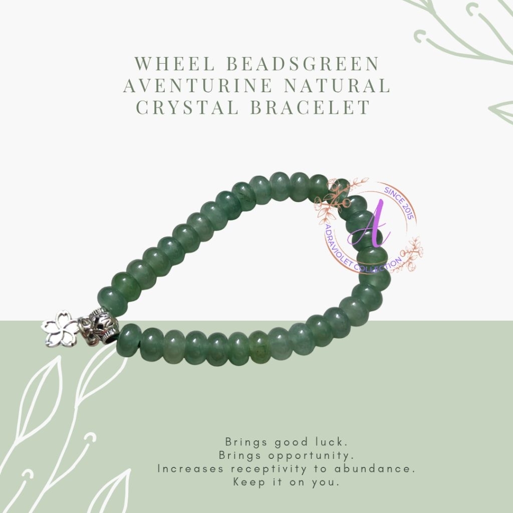 สร้อยข้อมือคริสตัล Gelang Kristal Green Aventurine