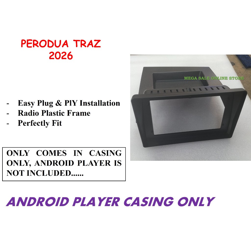 Perodua TRAZ 2026-ปัจจุบัน - เคส Android 10 นิ้ว