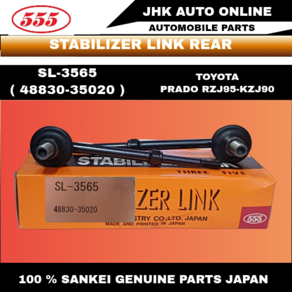 SL-3565 STABILIZER LINK REAR TOYOTA PRADO RZJ95 KZJ90 100% อะไหล่ใหม่สามราคาสําหรับ 1 ชุด