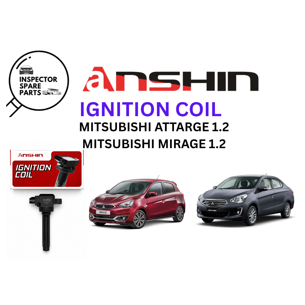 ANSHIN JAPAN QUALITY MITSUBISHI ATTRAGE 1.2 IGNITION PLUG COIL 1832A057