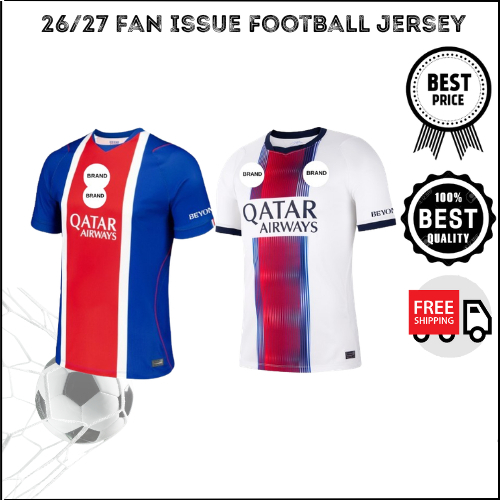 (เกรดสูงสุด) PSG_Home Away 3rd Kit Football Jersey 2026/27 Fan Player Issue Jersey PSG
