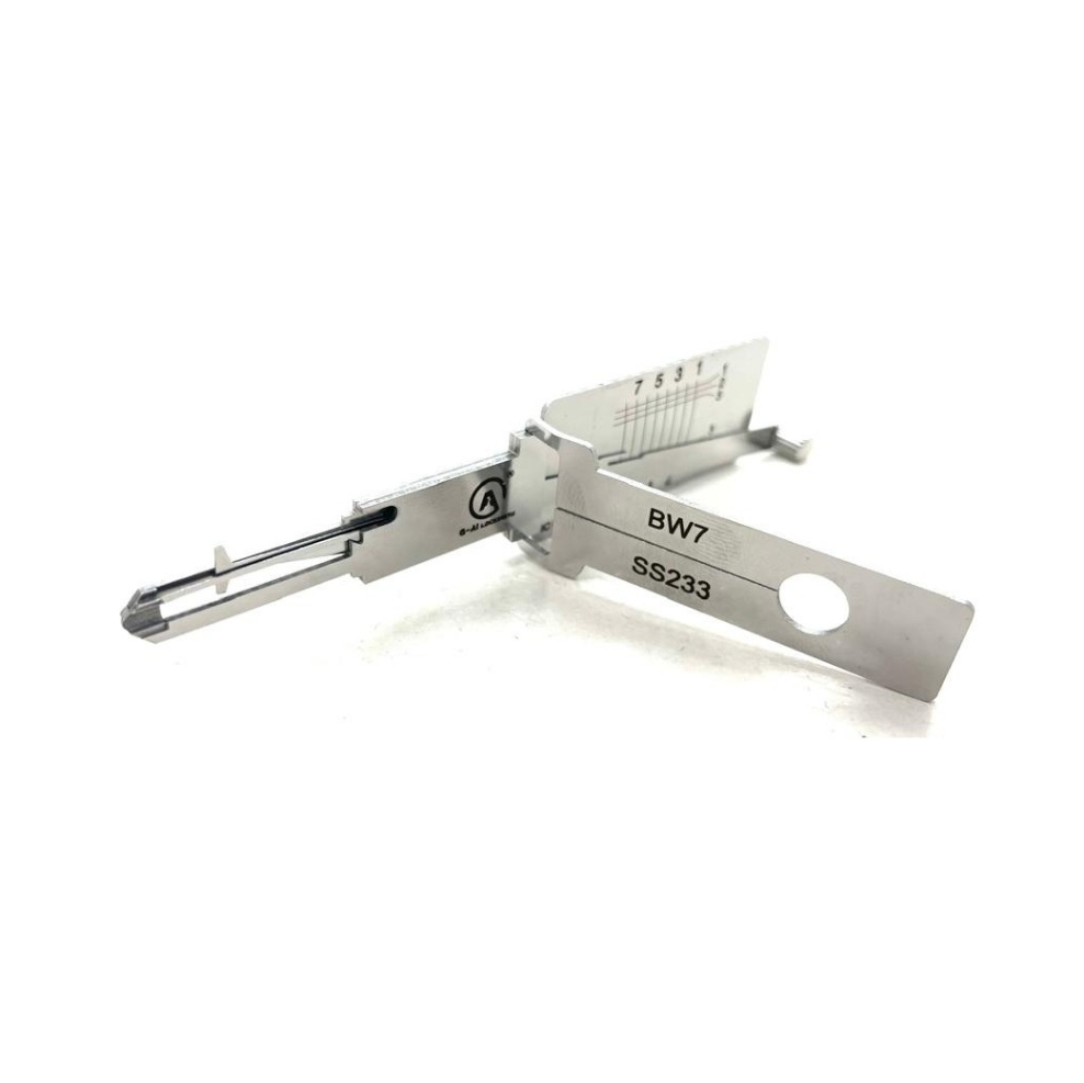Lishi 2-in-1 Pick & ถอดรหัสสําหรับรถจักรยานยนต์ BMW BW7 / SS233