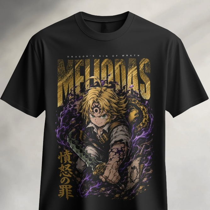 Baju Meliodas 7 Deadly Sins Unisex Cotton 100%