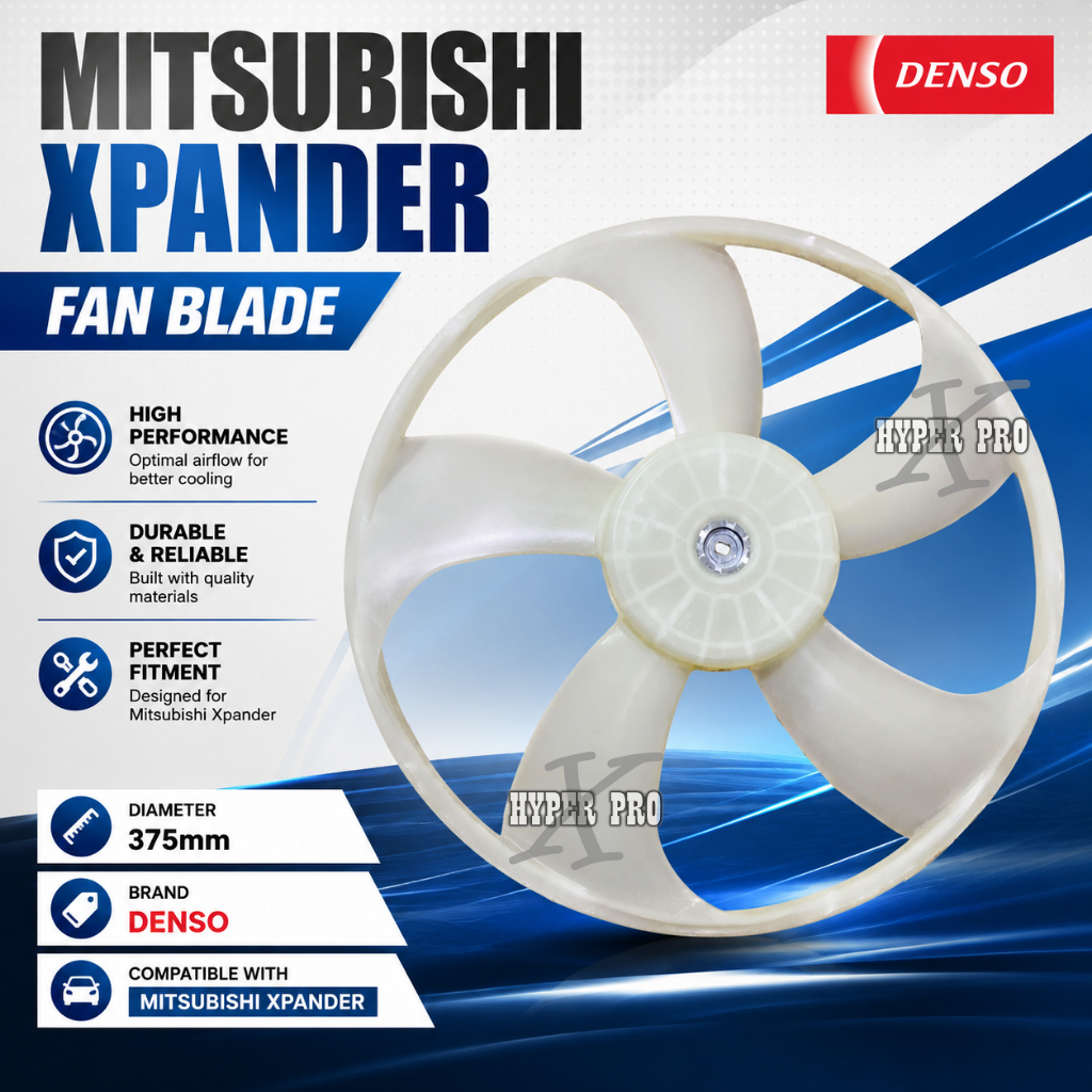 Mitsubishi Xpander (NC1W / NC2W - 375mm)ใบพัดลมหม้อน้ํา Air Cond (Denso)