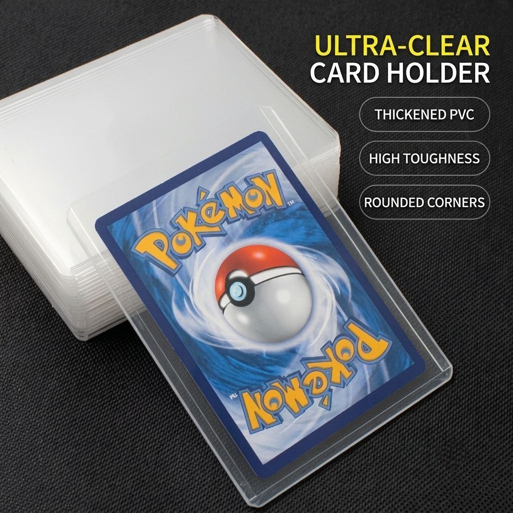 Toploader Card Saver แข็ง 15 ชิ้นการ์ด Saver สําหรับ Pokemon/One Piece/ อื่นๆ 35PT Clear