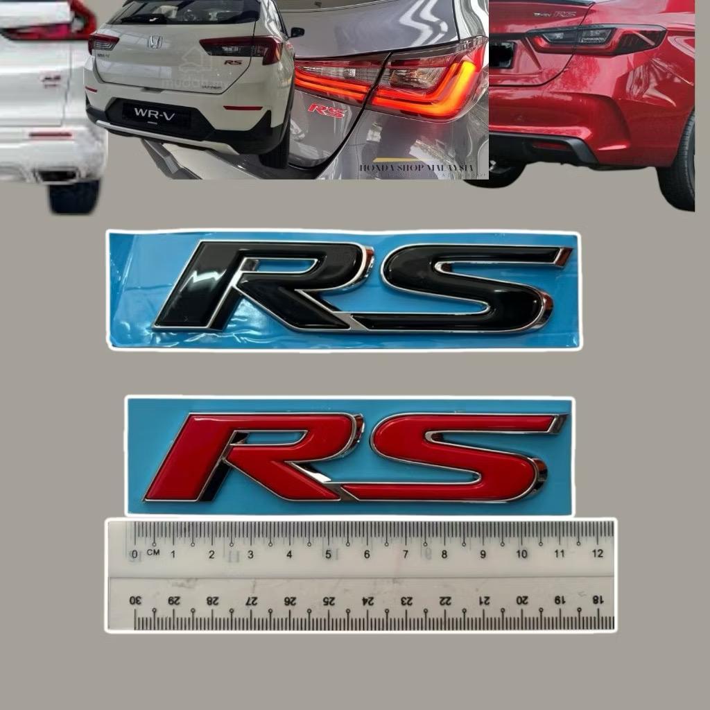 สัญลักษณ์ด้านหลังกระดูก rs honda wrv city gn2 gn5 แฮทช์แบ็ก RED OR BLACK