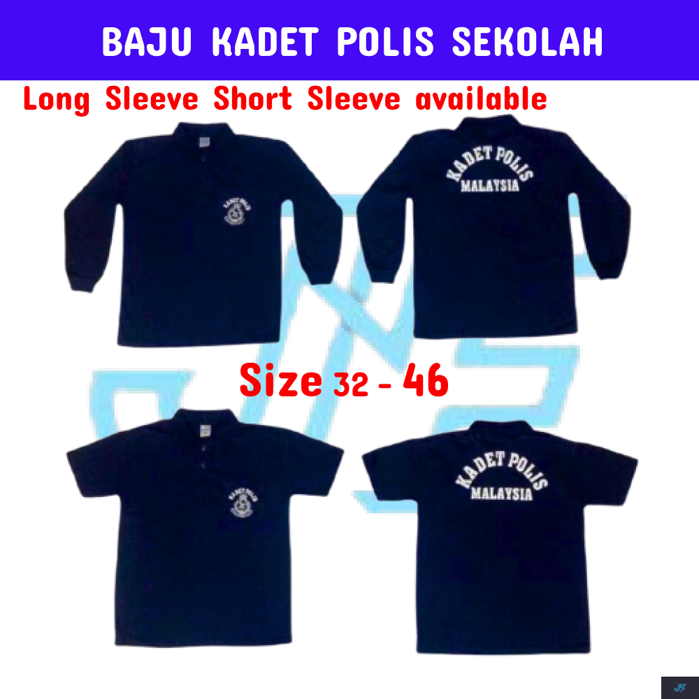 เสื้อยืด Kate Poliss Sekolah Uniform /baju kate School Short/Long sleeve B805/B806