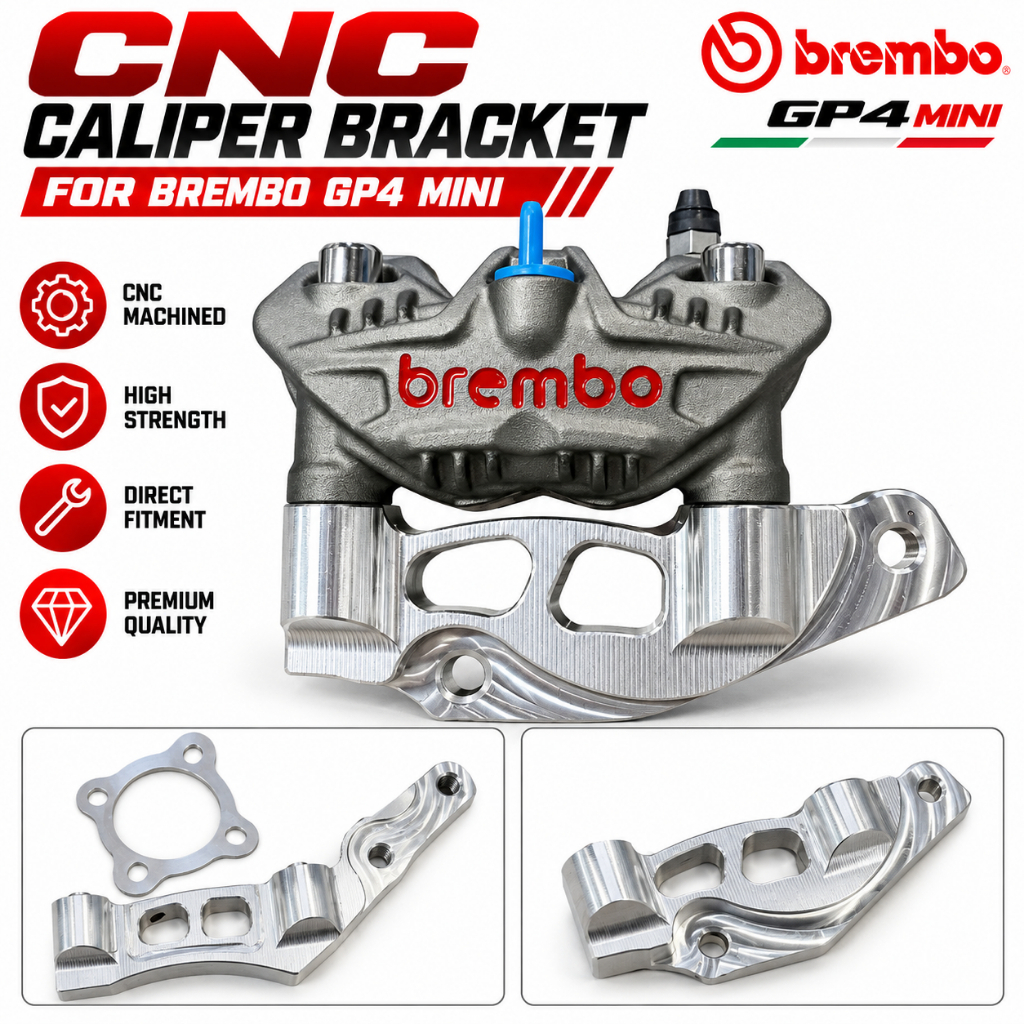 82MM Brembo GP4 Mini Bracket สําหรับ RXZ / XMAX V1 V2 V3 / LC135 V8 FI / V1-V7 ด้านหน้า 4Pot ลูกสูบ 