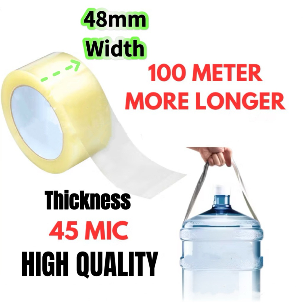 SELOTAPE เทปใสคุณภาพสูง 48 มม. X 100 เมตร 45 ไมค์ THICKNESS STATIONERY