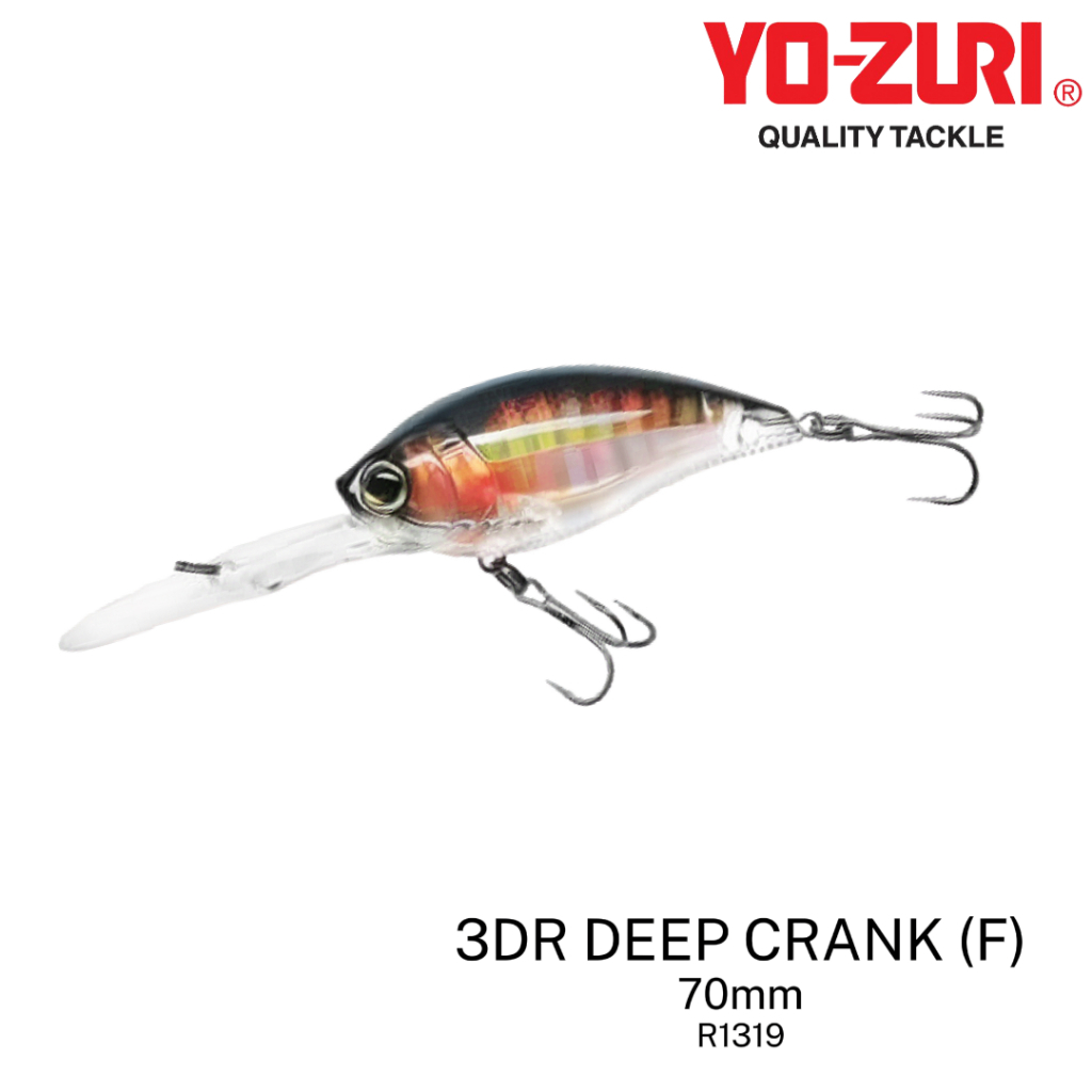 YOZURI - 3DR DEEP CRANK FLOATING 70mm R1319 เหยื่อตกปลา
