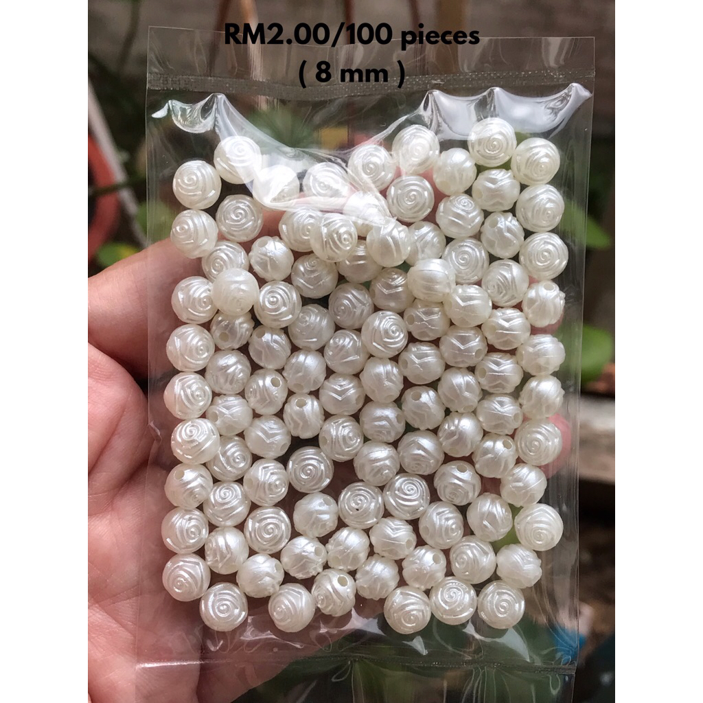 RM2.00/100 kyping : 8mm-011- Manik - Bead - 8 mm
