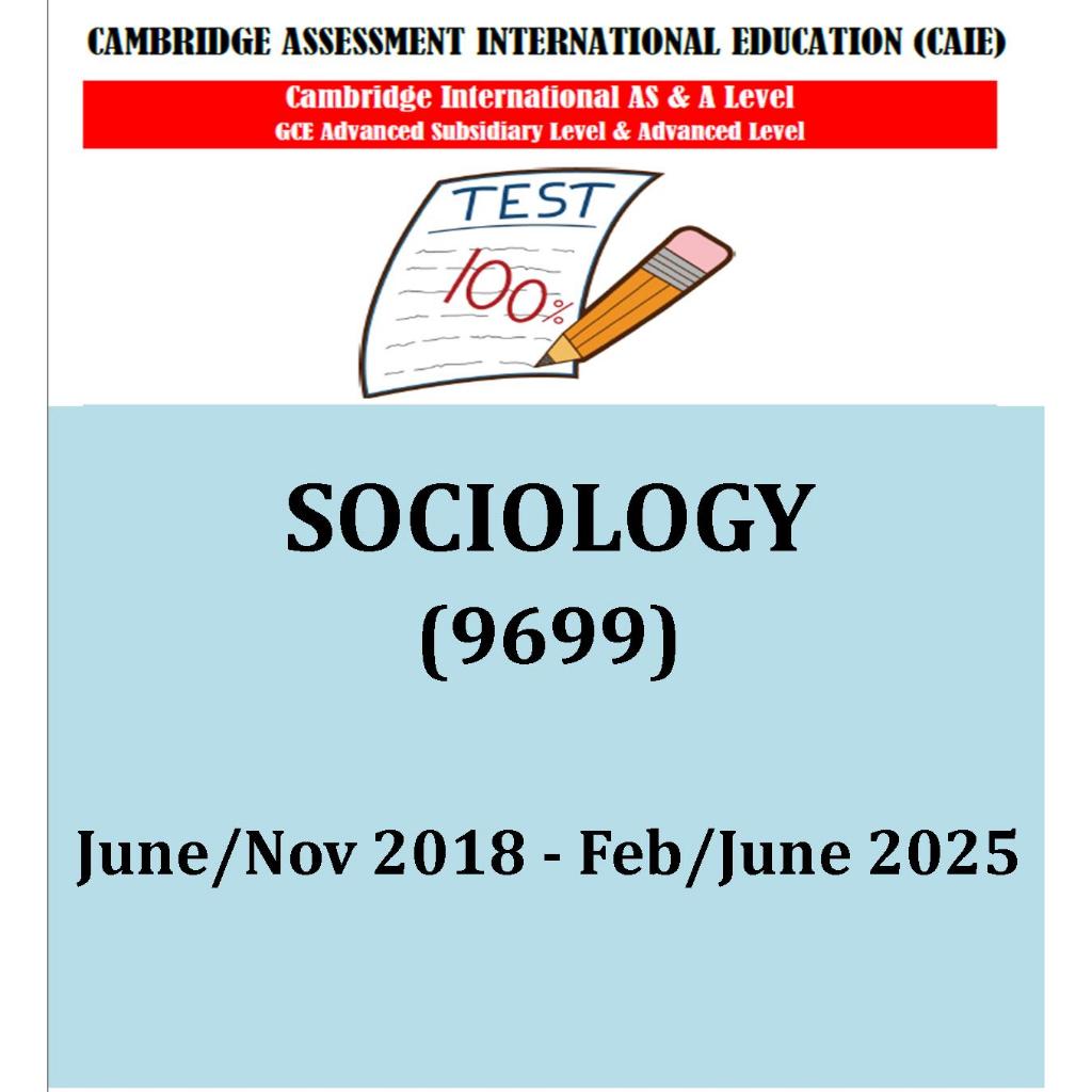 A Level Past Year Papers Sociology As & A2 (PAPER 1,2,3,4)