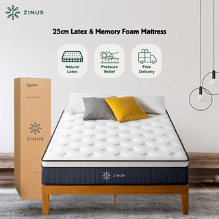 Zinus Tilam Ortopedik Latex Green Tea Memory Foam Back Support 25cm Foam Mattress
