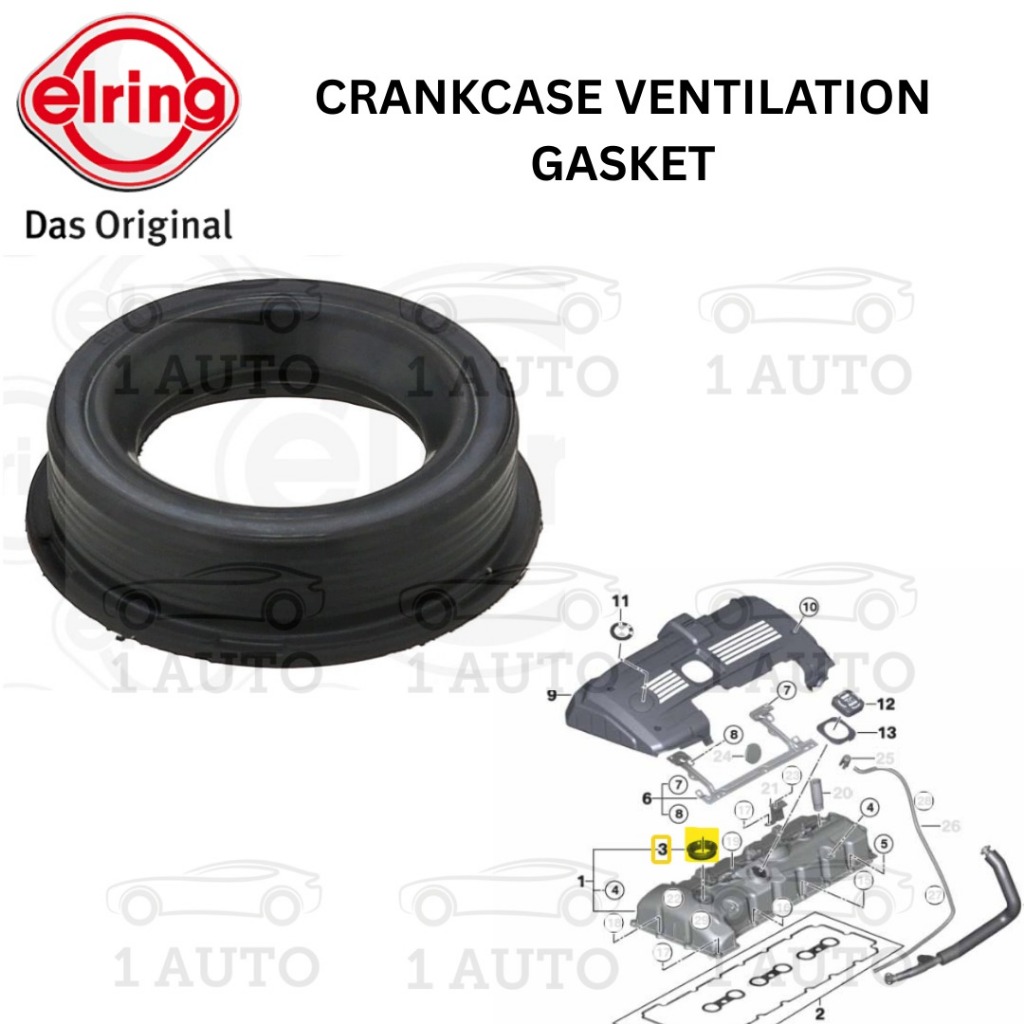ELRING GERMANY CRANKCASE VENTILATION GASKET BMW N52N E90 E92 E60 F10 E63 F01 F02 E70 Z4 E89
