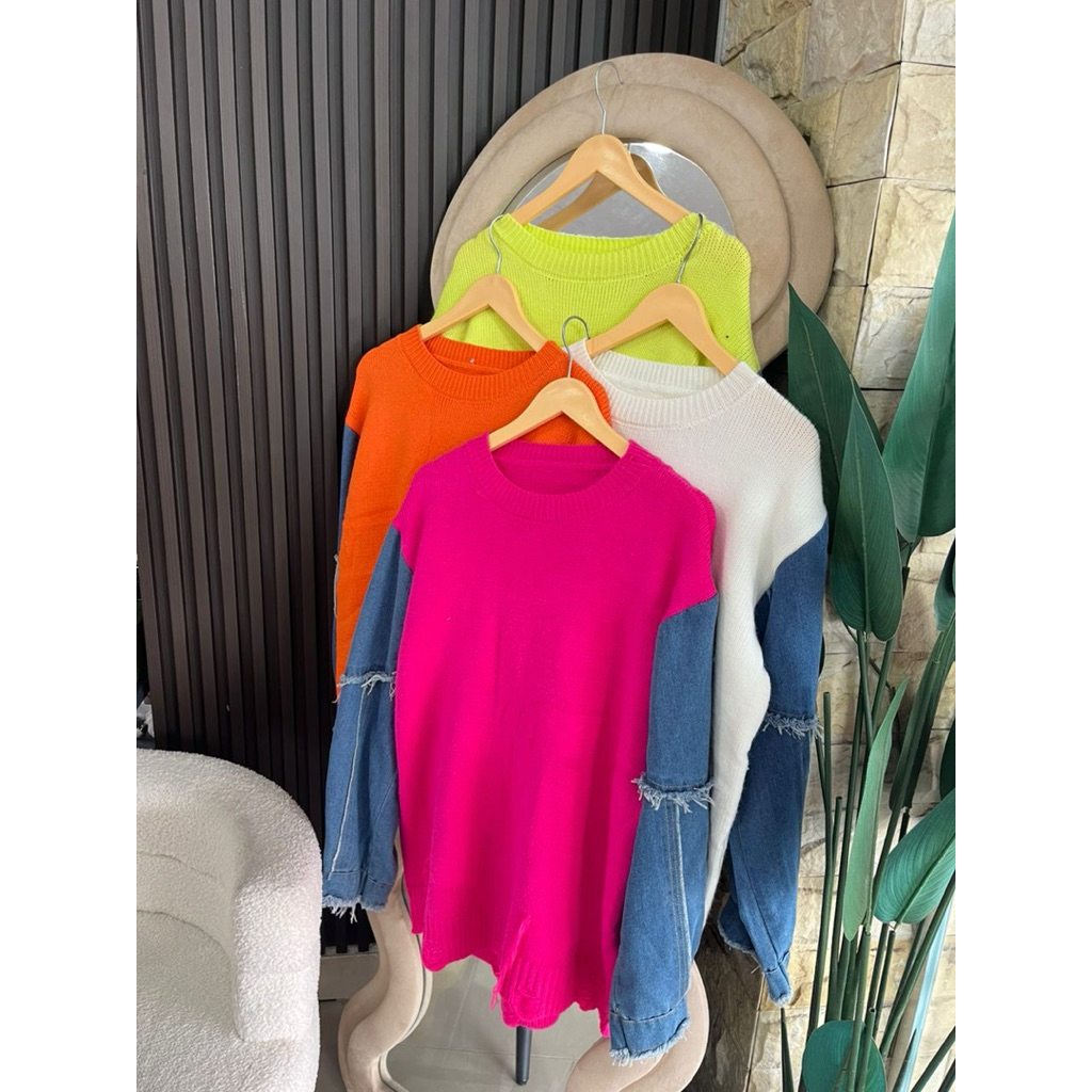 KNITTED MELLY DENIM ฟรีไซส์