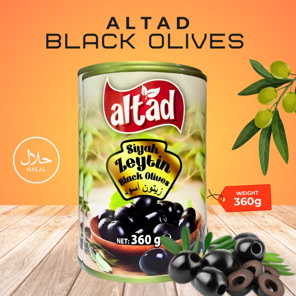 Olives Black 360g Altad Great Tasting Olives for Daily Meals or Snacks