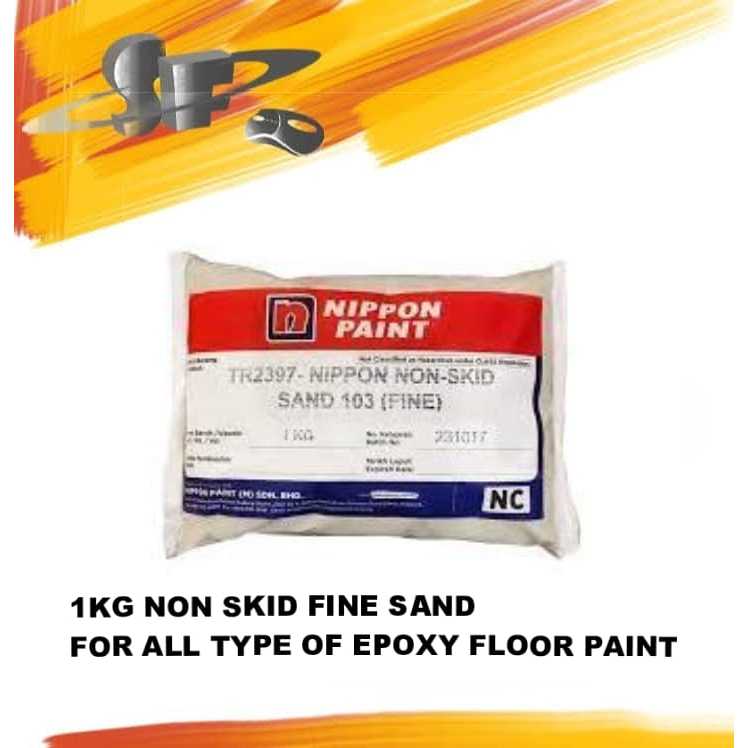 1KG NIPPON NON SKID SAND 103 (FINE) CATER สําหรับทุกสีของ EPOXY FLOOR PAINT TO PREVENT SLIPPERY