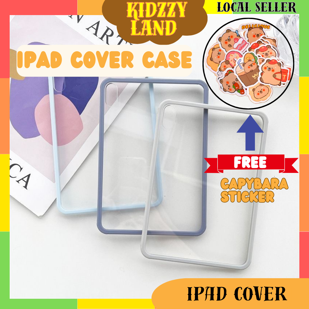 I.pad 5 6 7 8 9 th A16 gen Air 1 2 4 5 9.7 10.2 10.9 Pro 11 12.9 M2 M4 fon sarung โปร่งใสกลับกรณี