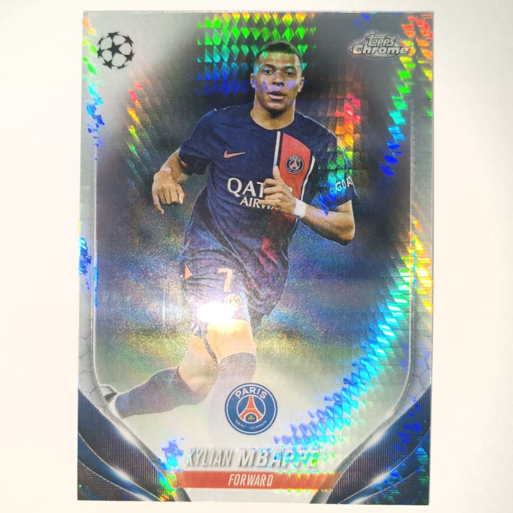 Kylian Mbappé Panini Topps ใส่การ์ดฟุตบอล Paris Saint-Germain France