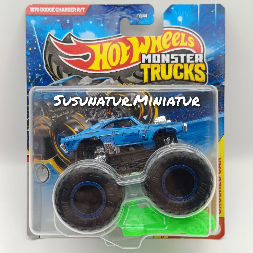 Hot Wheels Monster Trucks 1970 Dodge Charger R/T (การ์ด) HW 2025 Miniature