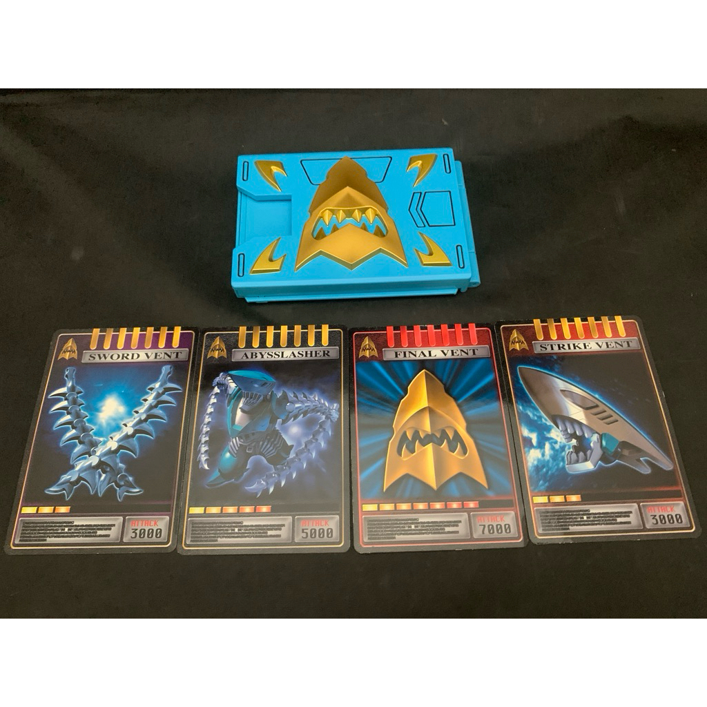 [ PRELOVED ] bandai kamen rider ryuki abyss csm การ์ดดาดฟ้า shark อนุมัติเลือกที่สมบูรณ์