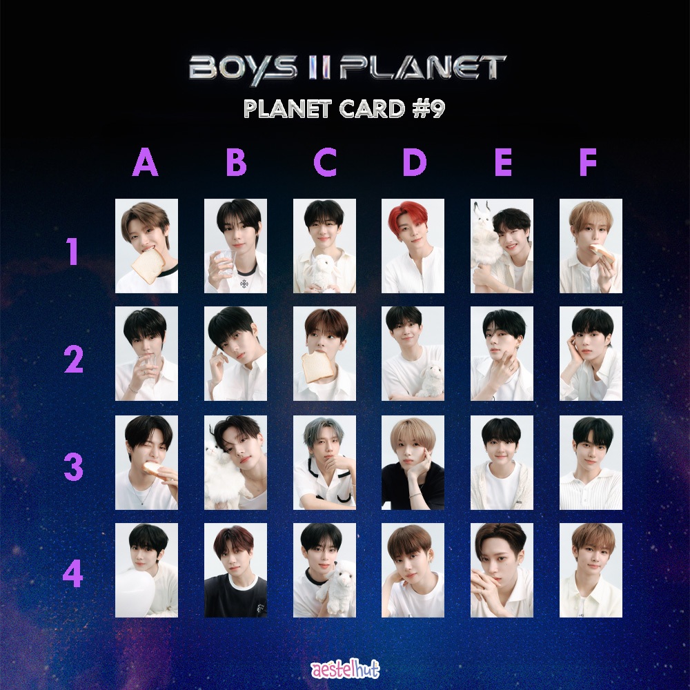 AESTEL HUT [HD] BOYS 2 PLANET - PLANET CARD 9 โฟโต้การ์ดอย่างเป็นทางการ