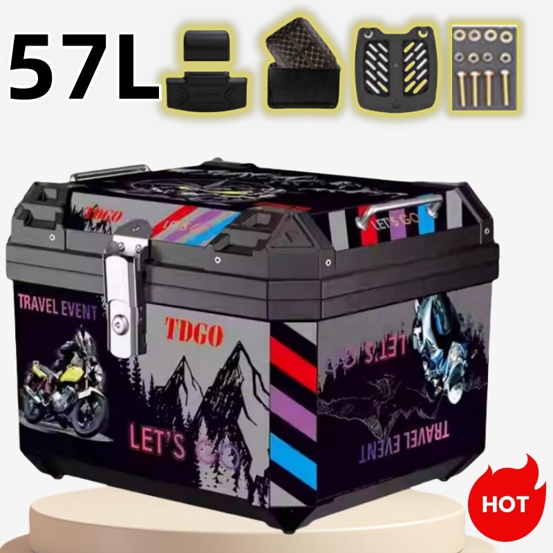 Top Box Motor Givi 45L/57L Storage Motorcycle Stainless Steel Lock กันน้ํา