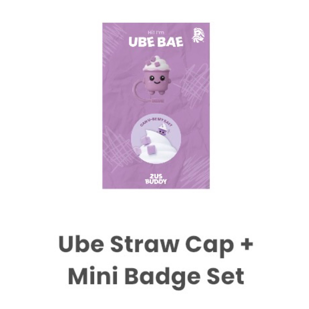 Zus coffee tube cap+ชุดป้ายมินิ 吸管 .