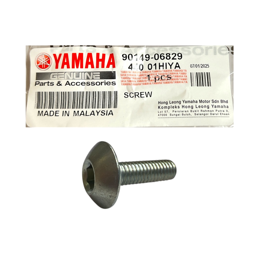 ️90149-06829 Yamaha 135LC (0413) V1 V2 V3 V4 V5 V6 V7 สกรู Ikat Tulang Timing Chain Guide