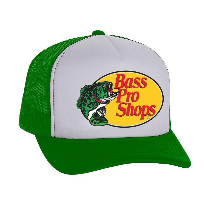 Bass Pro Shop Topi Mancing Pancing Ikan Fishing Snapback Trucker Cap