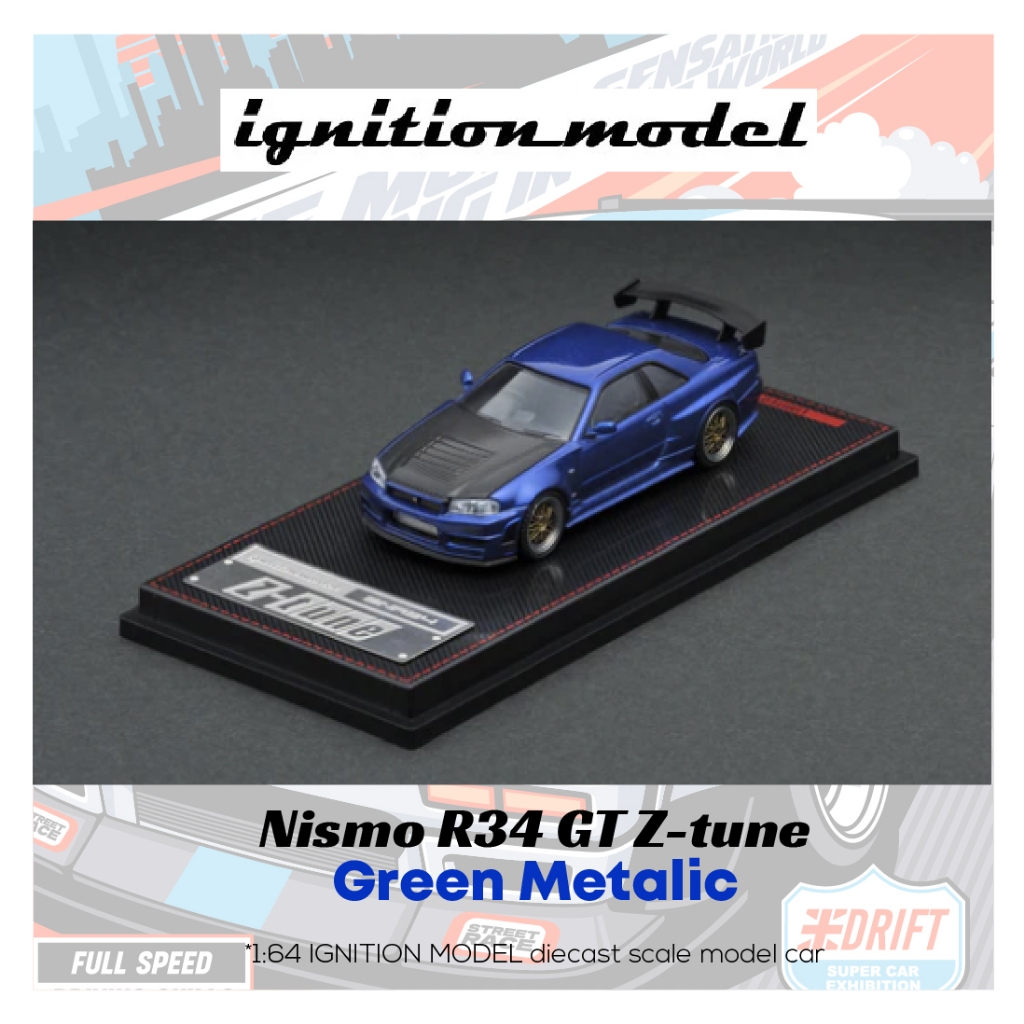 IG1869 Nismo R34 GT-R Z-tune Blue Metallic