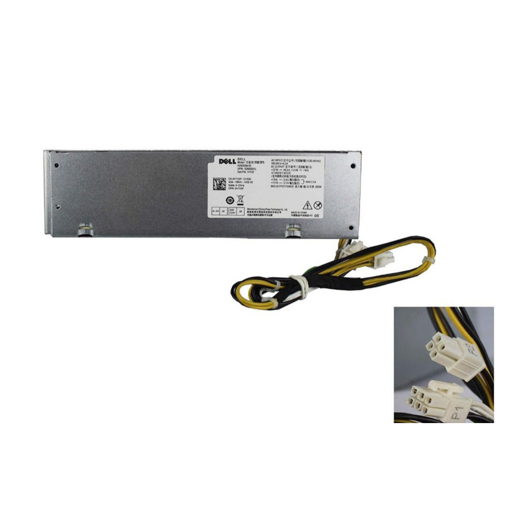 Dell Optiplex 3470 3268 3471 3668 SFF MT แหล่งจ่ายไฟ PSU 260W (L260EBM-00 H260EBM-00 FNWVY 0H7X3F)