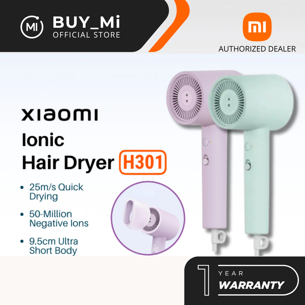 Xiaomi Mi Ionic เครื่องเป่าผม H300 (1600W ) H301 ไอออนลบ Quick-Drying