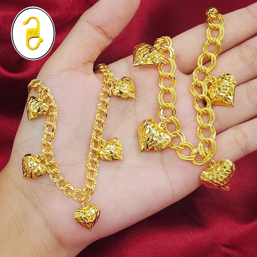 Coco Berjuntai LoveKikir Gold Bracelet 24K Gold Titanium Gold Bangkok 2025 A16