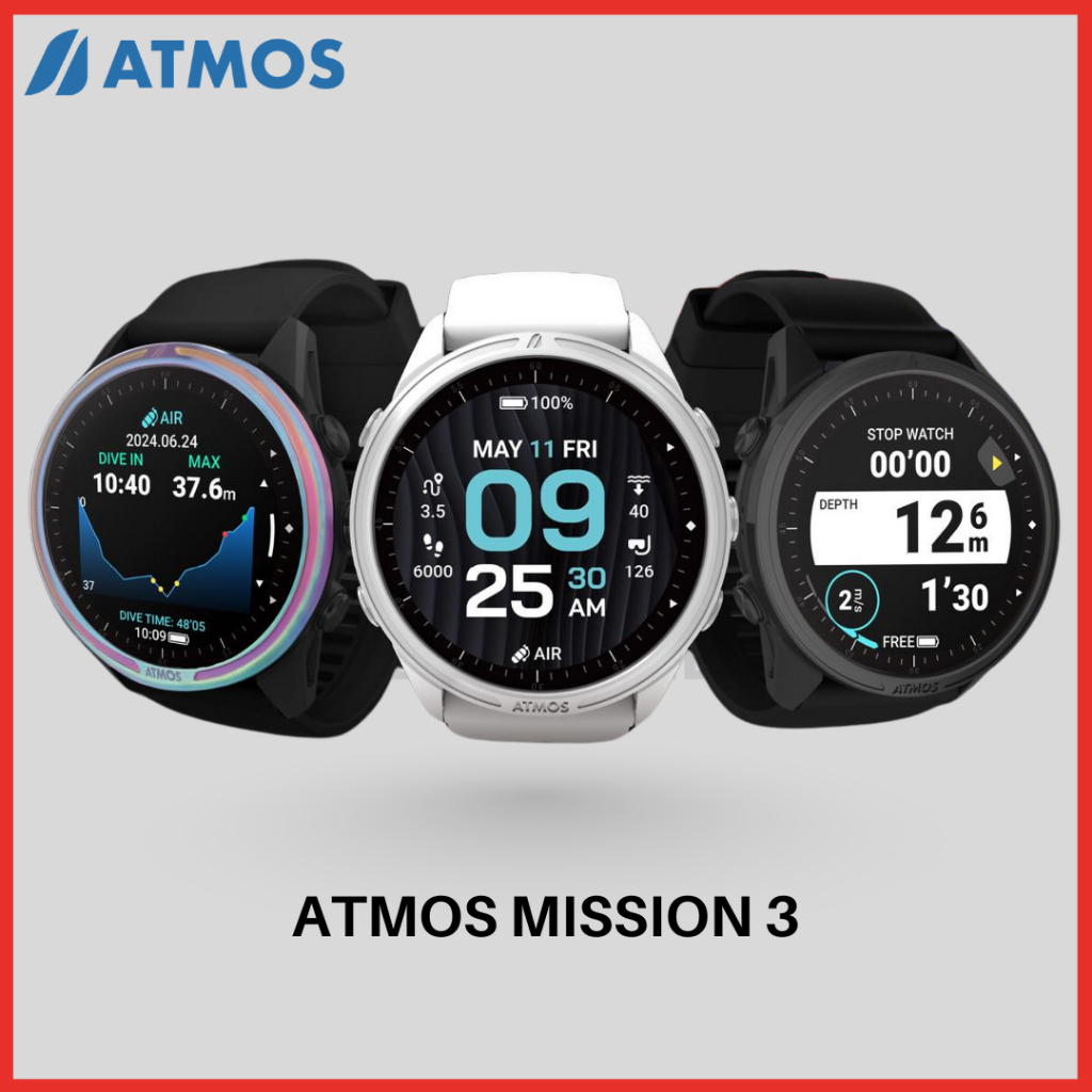 ATMOS Mission 3 Dive Computer Dive Watch สําหรับดําน้ําดําน้ําไม่อิสระ
