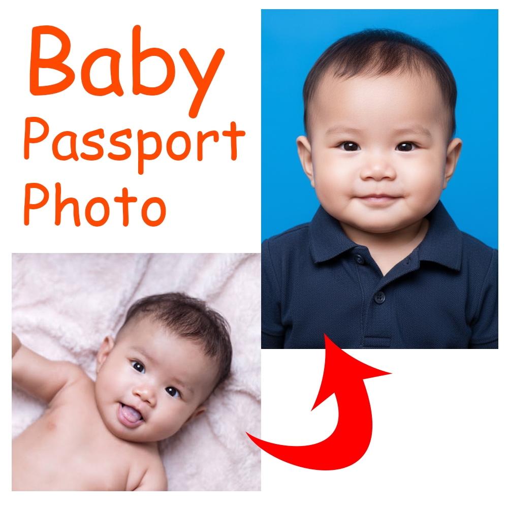 BABY ID PHOTO / PASSPORT PHOTO EDIT BACKGROUND BLAZER