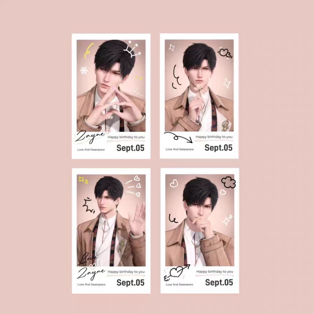 Love and Deepspace Zayne โฟโต้การ์ดขนาดเล็กวันเกิด