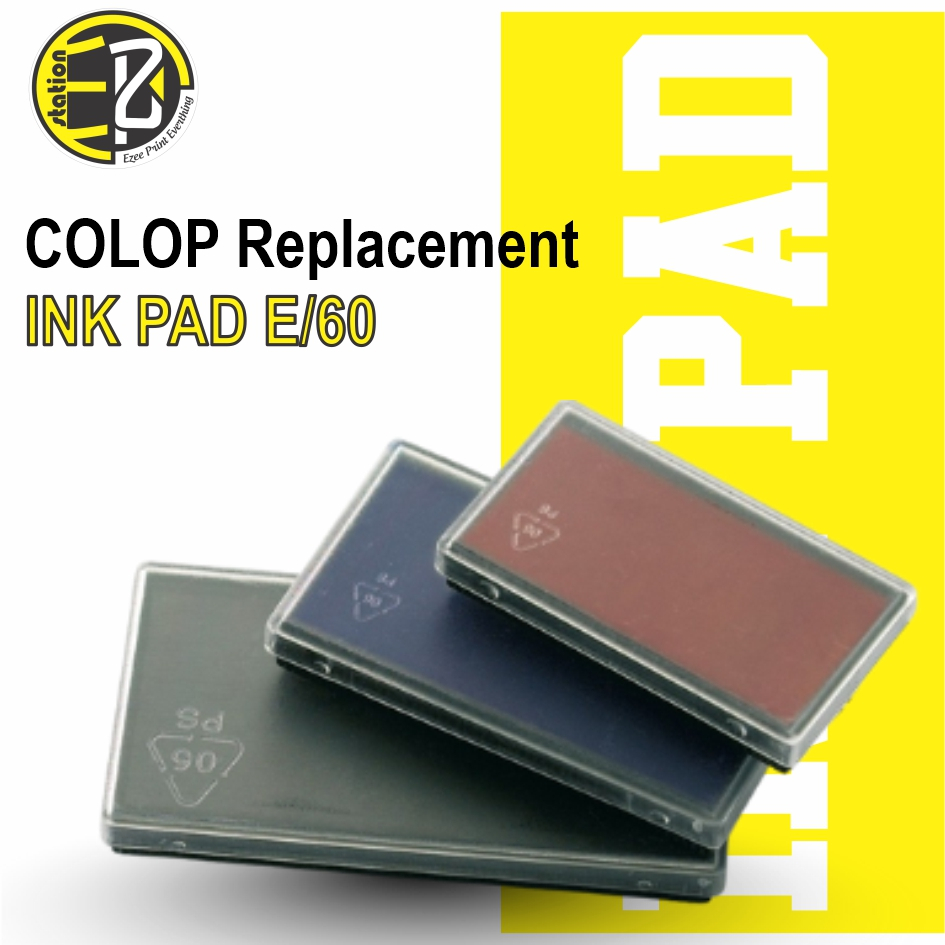 COLOP เปลี่ยนแผ่นหมึกสํารอง E/60 สําหรับเครื่องพิมพ์หมึกด้วยตนเอง P60/C60/P60D