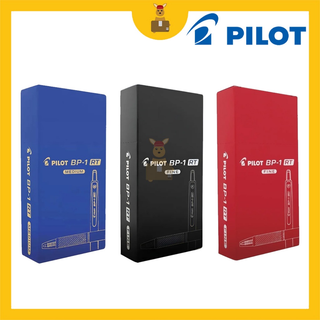 PILOT BP-1 RT Ball Pen (Fine / Medium) (0.7mm / 1.0mm) (12PCS / BOX)