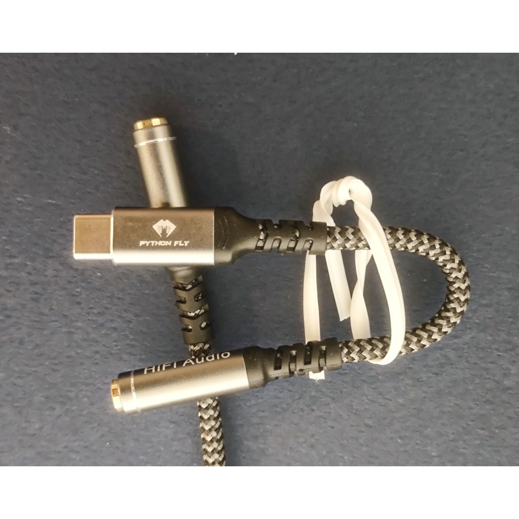 Python Fly DAC Dongle Type C อะแดปเตอร์ USB เป็น 3.5 มม. สําหรับ Android และ Apple 15/16 CD คุณภาพ
