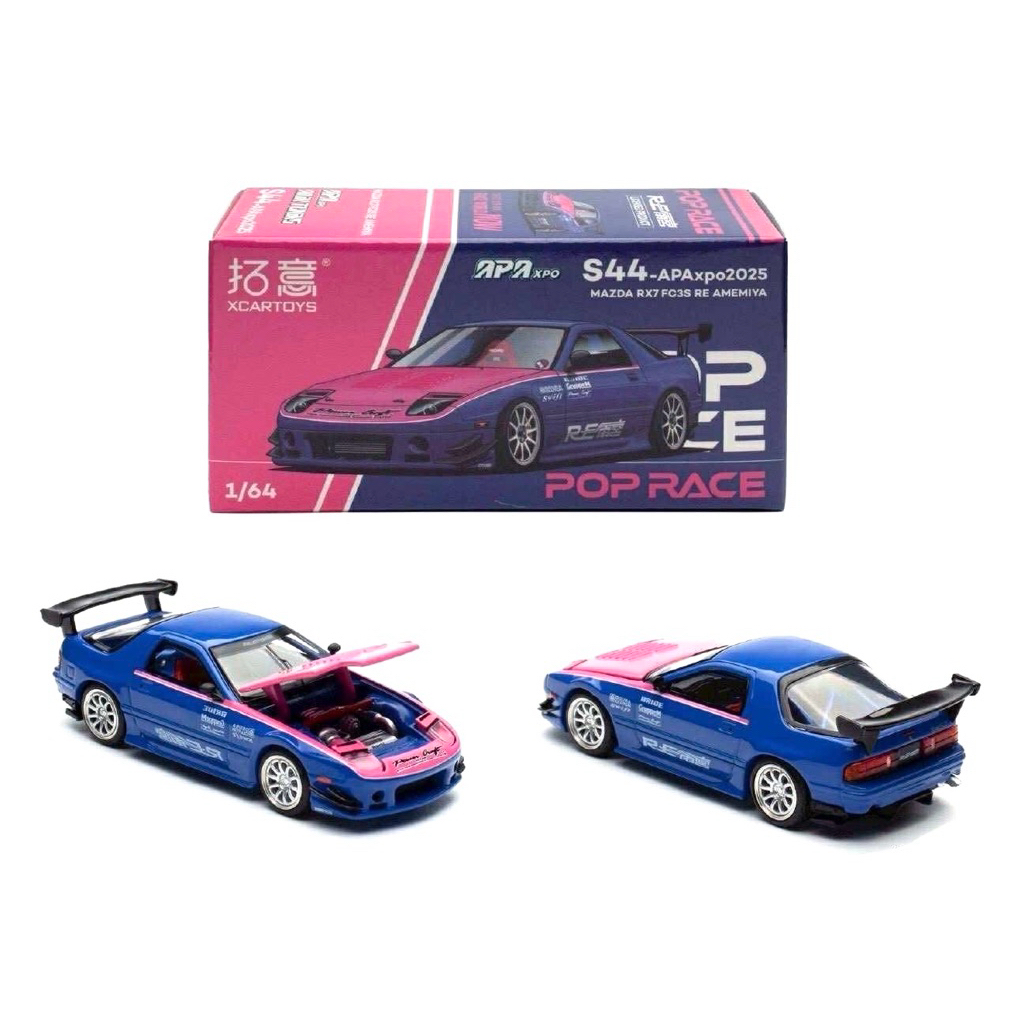 POP RACE 1/64 PR640396 MAZDA RX7 FC3S RE AMEMIYA APAXPO 2025