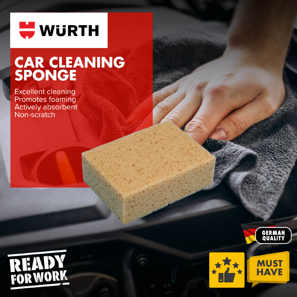 Wurth ฟองน้ําทําความสะอาดรถยนต์ l Wurth Span Cuci Kereta l Wurth น้ํายาทําความสะอาดรถยนต์