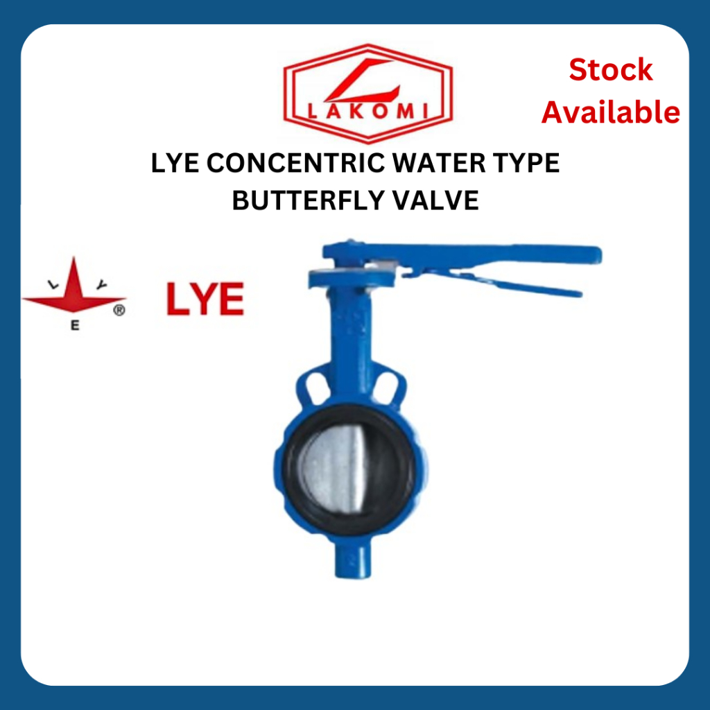 LYE DUCILE IRON CONCENTRIC WATER TYPE วาล์วผีเสื้อ