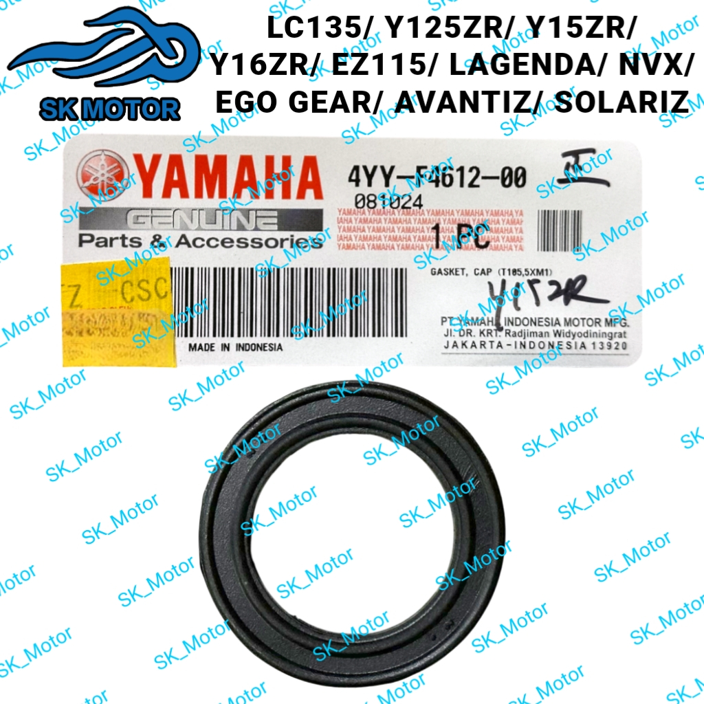 Yamaha Y125ZR LC135 Y15ZR Y16ZR LAGENDA ปะเก็นฝาถังน้ํามัน/แหวน O ฝาครอบถังน้ํามัน 4YY-F4612-00