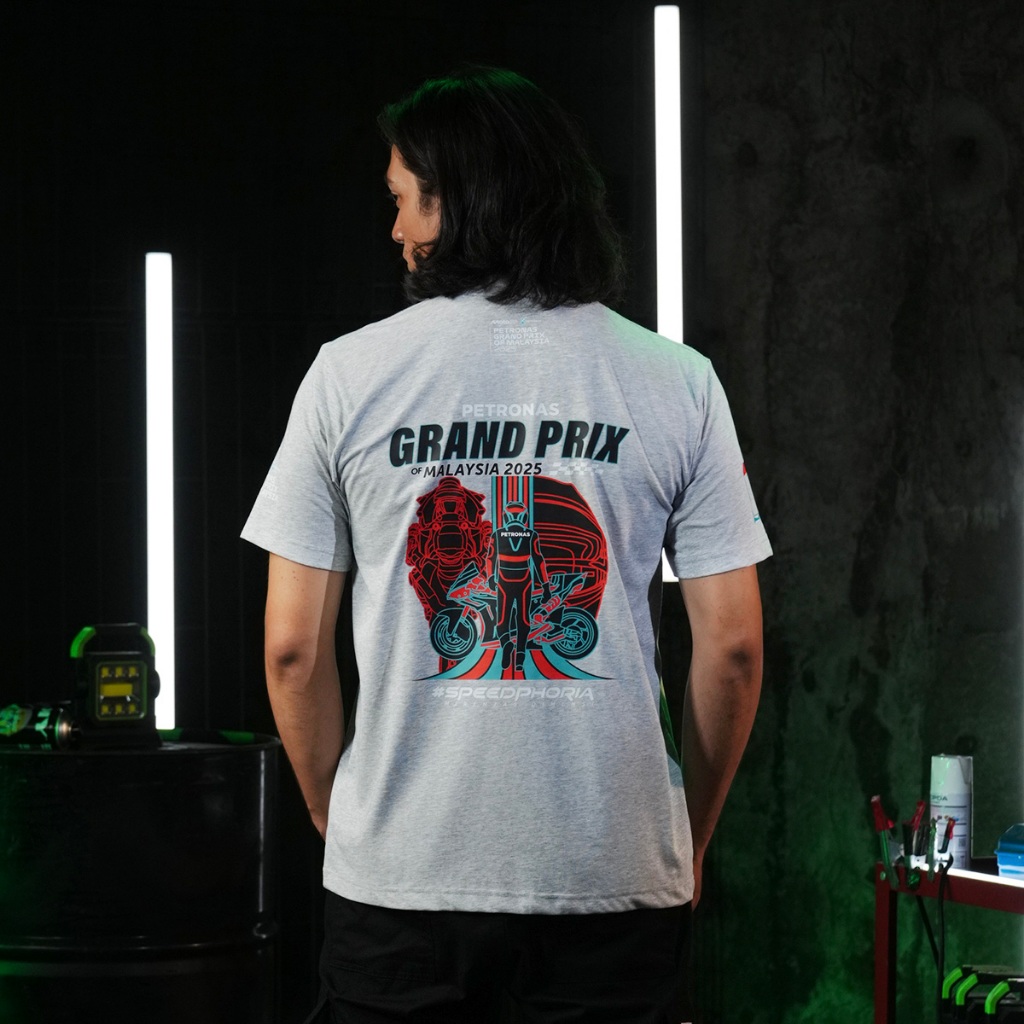 เสื้อยืด PETRONAS MotoGP 2025 Arrowline - สีเทา