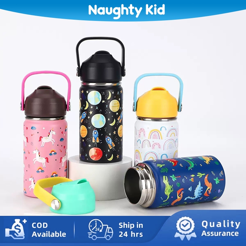 Naughty kid18oz/530ml เด็ก Tumbler เด็ก Thermos ขวดสแตนเลสน่ารัก Tumbler botol air tahan sejuk แบบพก