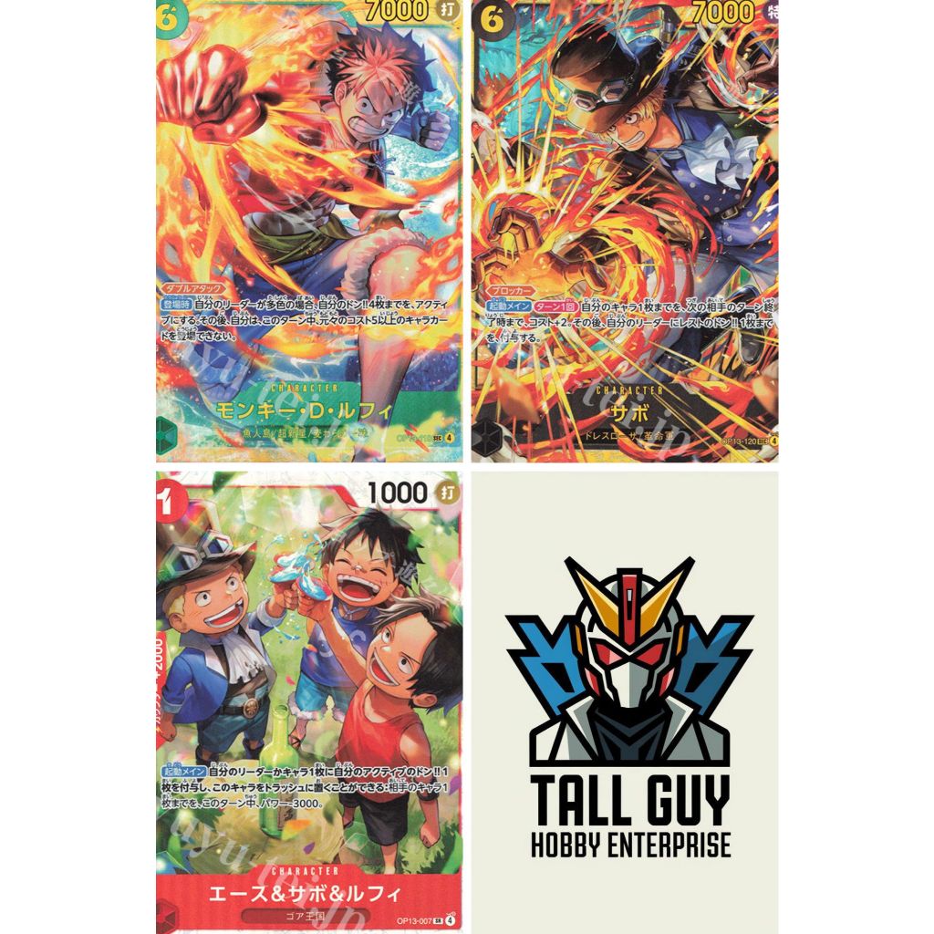 One Piece TCG[OP13][SEC] Monkey.D.Luffy OP13-118/ Sabo OP13-120/[SR]Ace&Luffy&Sabo