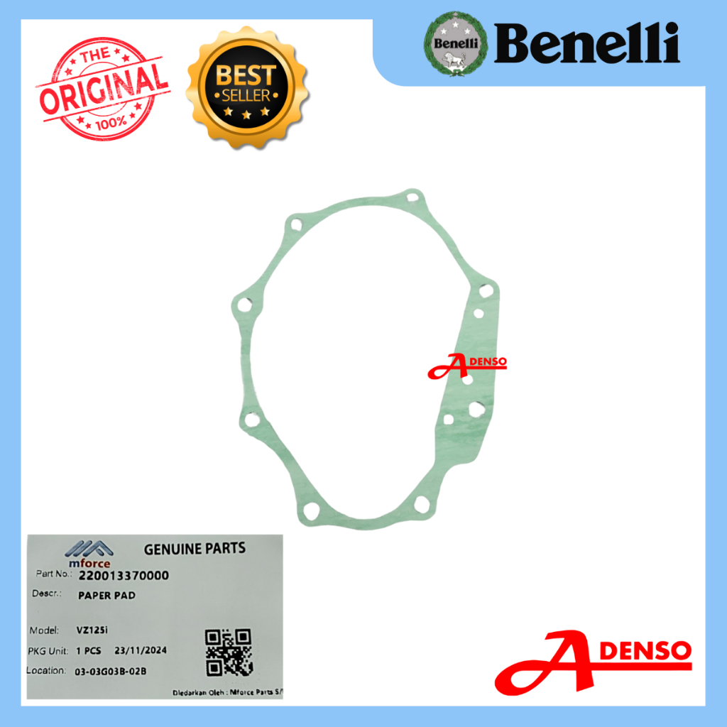 VZ125i GASKET GEARBOX (ORIGINAL100%BENELLI) 220013370000